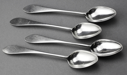 Scottish Provincial Silver Teaspoons (Set of 4) - James Douglas, Dundee